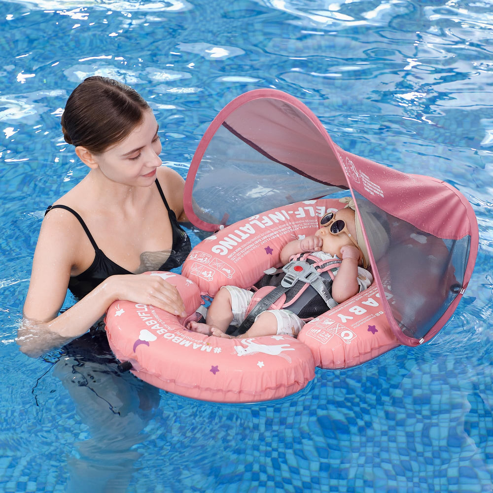 Adjustable back buckle on HECCEI Mambobaby for secure, comfortable fit