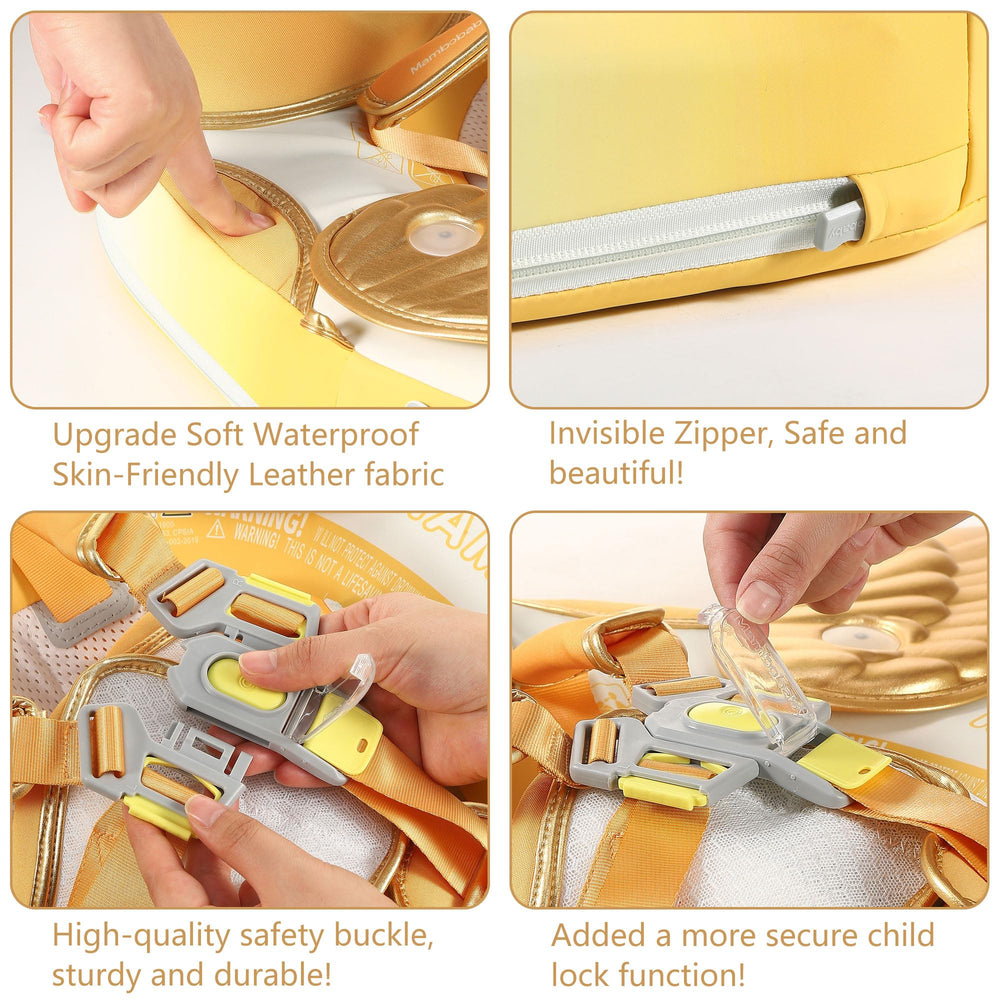 HECCEI Mambobaby multi-mode support for backstroke and breaststroke activities in water