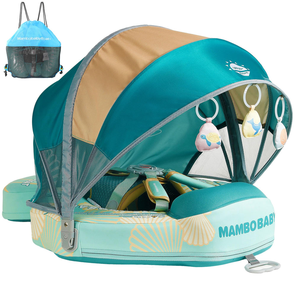 HECCEI Mambobaby float with tail offers stable support for infants during gentle water play.