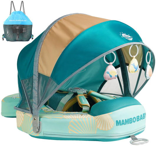 HECCEI Mambobaby float with tail offers stable support for infants during gentle water play.