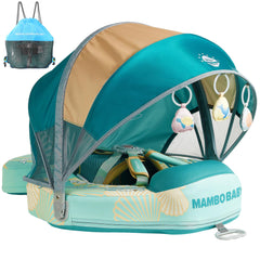 HECCEI Mambobaby float with tail offers stable support for infants during gentle water play.