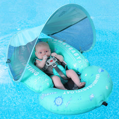 HECCEI Mambobaby floating bed compact fold for travel-friendly water time
