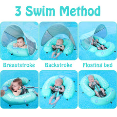 HECCEI Mambobaby safety buckle system ensures stable positioning in water