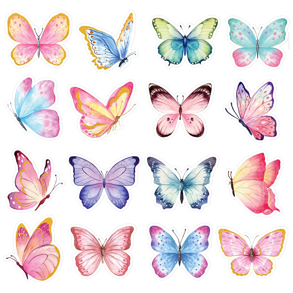 Hedeey watercolor butterfly design A on a water bottle for durable decor