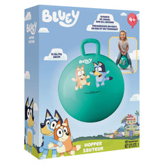 Durable vinyl Hedstrom Hopper Ball in bluey supports active jumping