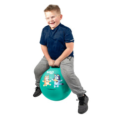 Hedstrom Hopper Ball ships deflated and inflates easily with a pump