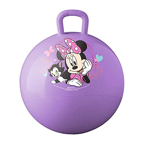 Hedstrom Minnie Mouse hopper ball 15-inch with grab-grip handle for safe indoor and outdoor play.