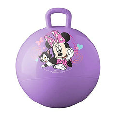 Hedstrom Minnie Mouse hopper ball 15-inch with grab-grip handle for safe indoor and outdoor play.