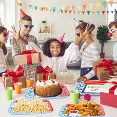 Hegbolke boys' birthday arcade plates brighten the party with arcade-inspired design.