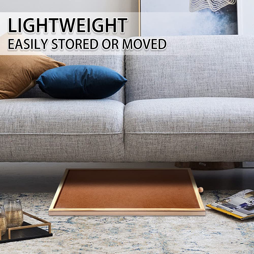 hehimhis puzzle board in use shows space-saving setup for small rooms.