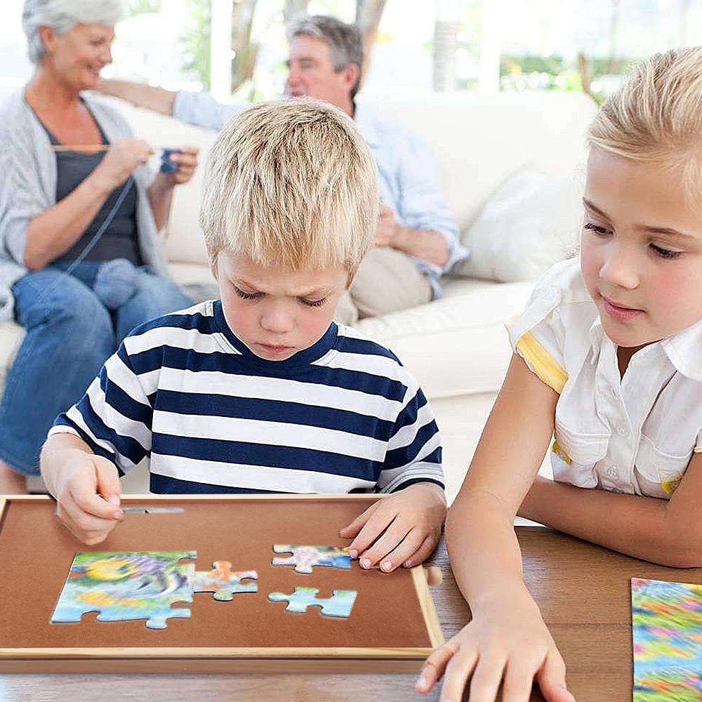 hehimhis puzzle board lightweight design makes portability simple.