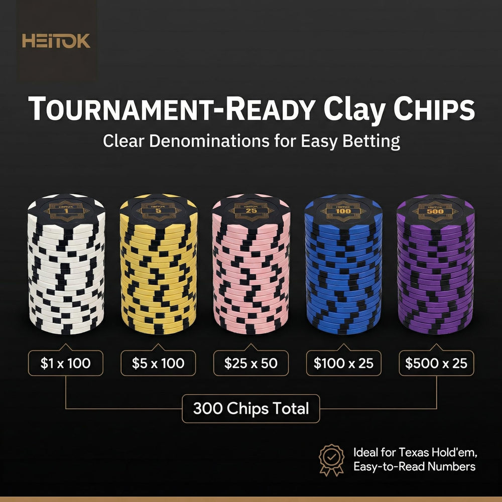 HEITOK Texas Holdem kit aluminum case for secure transport