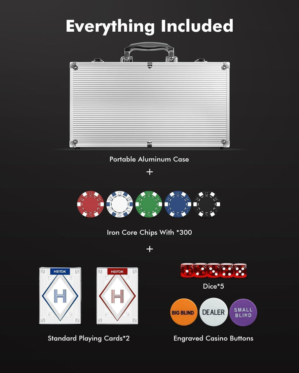 HEITOK portable case for travel-ready home games.