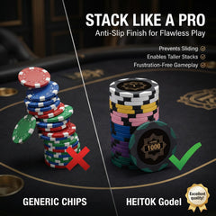 HEITOK two decks of playing cards included for instant rounds