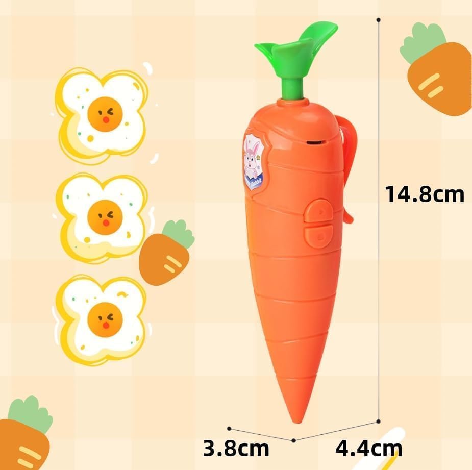 Hekisace carrot recorder pen in action writing smoothly for kids.