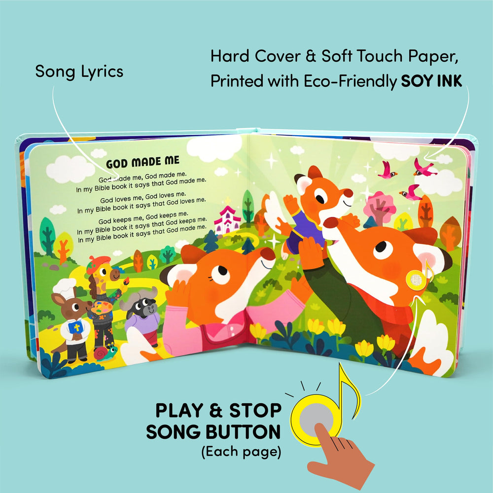 Hello 2 Kids QR code page unlocks full streaming of songs.