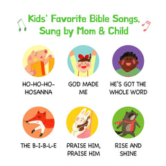 Close-up of Hello 2 Kids Sing Along with Jesus buttons for easy control during play