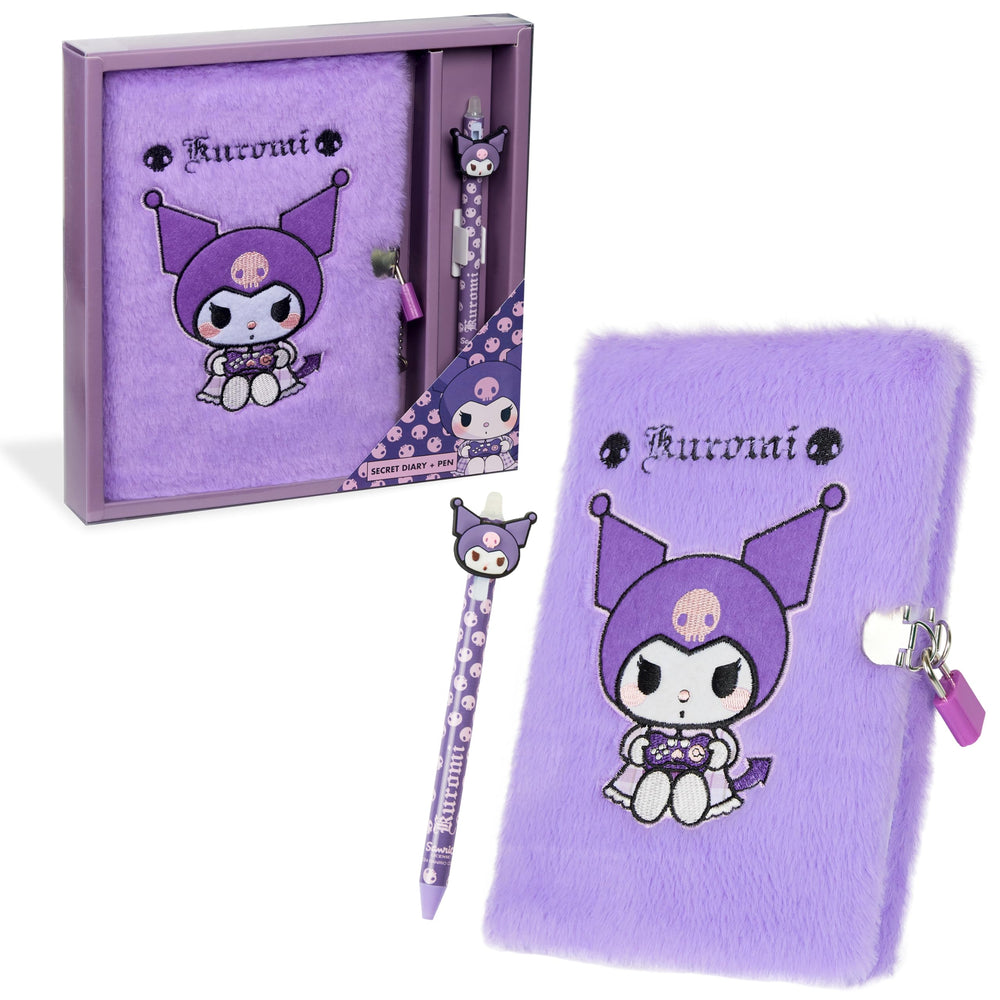 Hello Kitty diary with lock and keys in purple for private journaling.