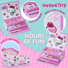 Hello Kitty erasers and sharpener included for clean lines and easy edits