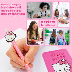 Hello Kitty gift diary set for birthdays or back-to-school season.