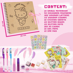 Hello Kitty scrapbook kit glitter glue for sparkling craft effects