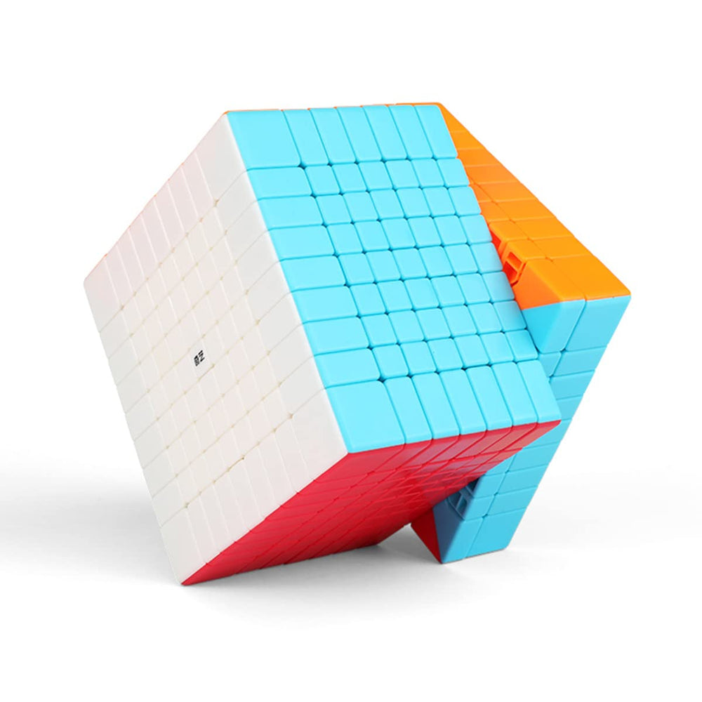 HELLOCUBE QY9X9 center-piece design reduces misalignment during fast solves.
