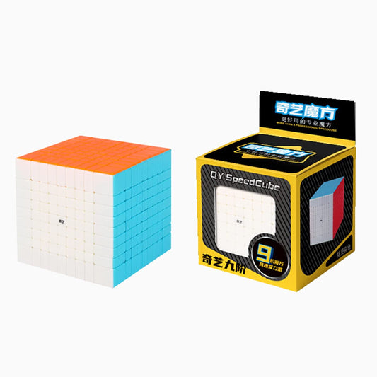 HELLOCUBE QY9X9 stickerless bright magic cube for smooth turns and durable performance.