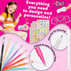 Hello Kitty DIY Journal Kit hair clips for kawaii accessories