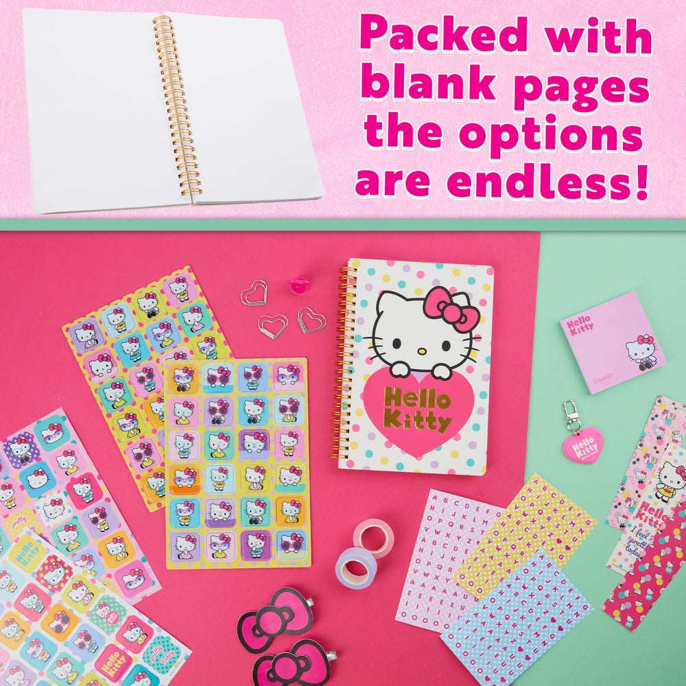 Hello Kitty DIY Journal Kit assorted stickers for playful page decor