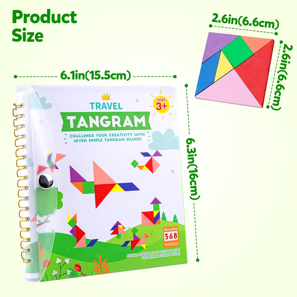 Helsort Gift Idea: two tangram sets suitable for kids and adults.
