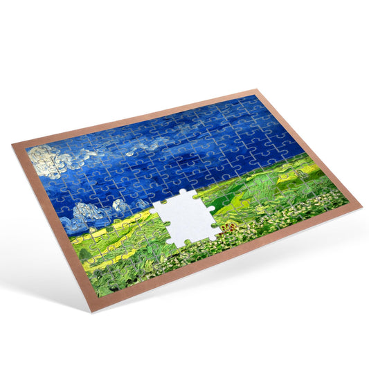 Hemoton puzzle mat with secure frame for steady assembly.