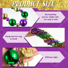 Henoyso crown bead necklace adds regal sparkle to carnival costumes