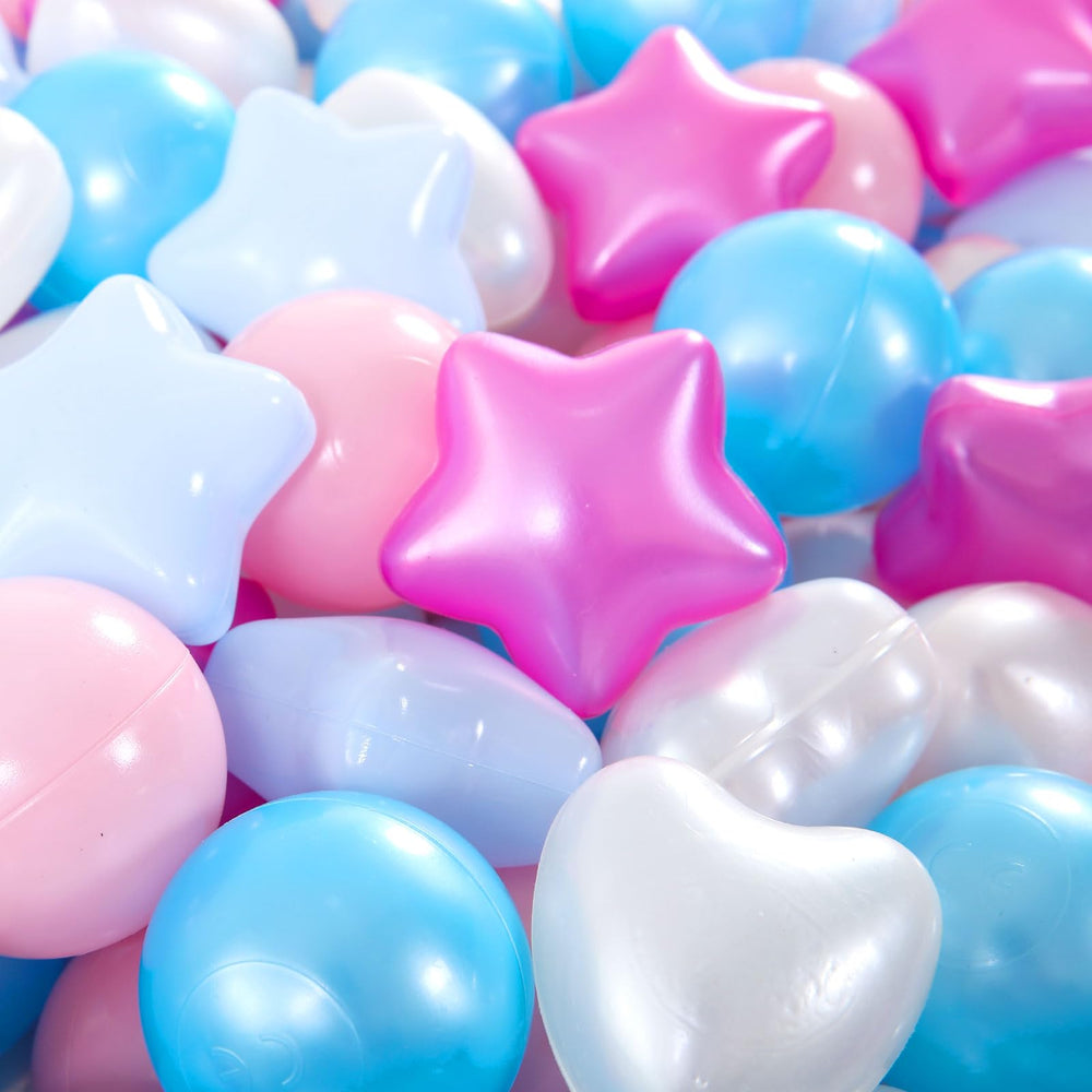 Heopeis safe non-toxic BPA-free balls highlight child-safe material.