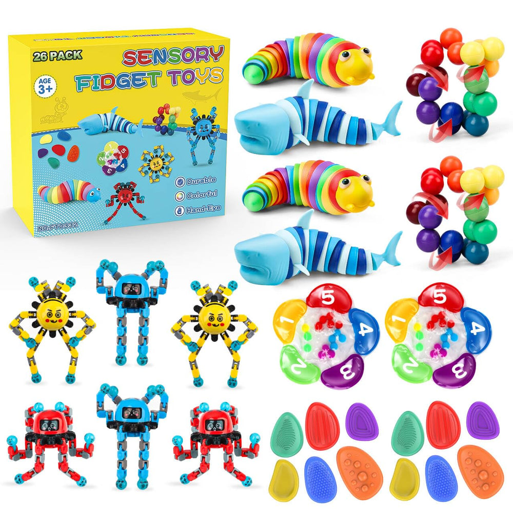 Hepoasky sensory slug toy for calm focus during class