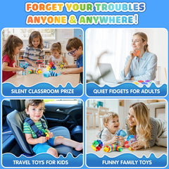 Hepoasky transformable fidget spinners offer quiet, versatile sensory engagement at home, school, or office.
