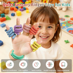 Six textures and colors in Hepotk 6-pack offer variety and engagement