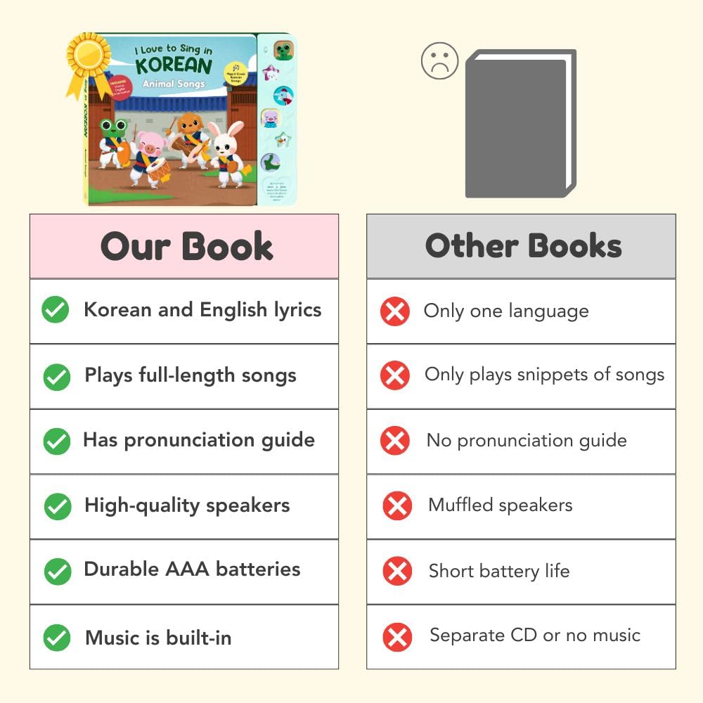 Heritage Kids Press I Love to Sing in Korean gift-ready design makes a thoughtful learning gift