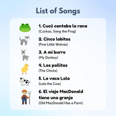 Heritage Kids Press I Love to Sing in Spanish Animal Songs includes a pronunciation guide for easy practice