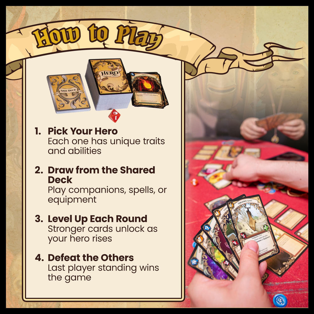 Hero: Tales of the Tomes two player duel mode in action