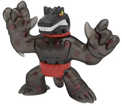 Heroes of Goo Jit Zu Shredz Spinosaurus figure with squishy texture for tactile play.
