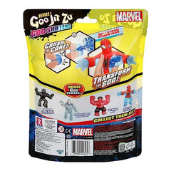 Blue Strike Spider-Man squish and stretch returns to original shape after play.