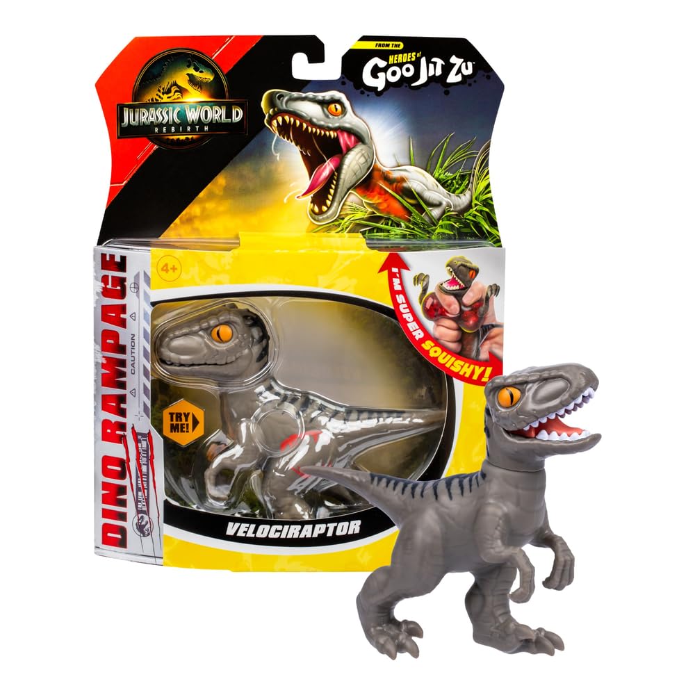 Heroes of Goo Jit Zu Velociraptor Rampage Jaws for dynamic, mess-free play.
