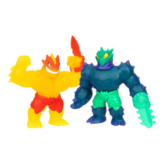 Heroes of Goo Jit Zu Meteor Madness Blazagon vs Cacticus for epic stretch battle.