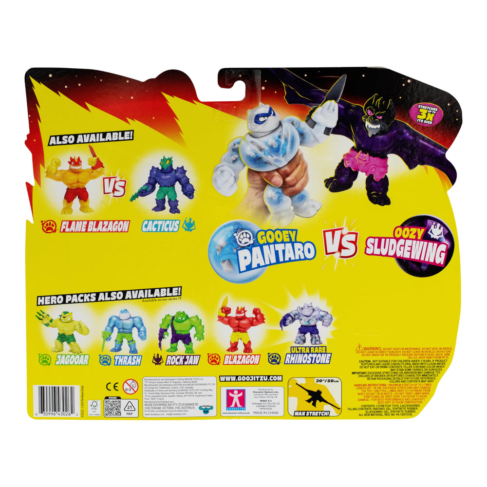 Pantaro vs Sludgewing showdown pose from Meteor Madness pack
