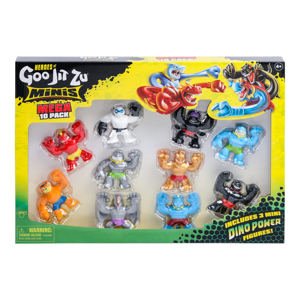Ten mini figures in the Mega 10 Pack for imaginative battles