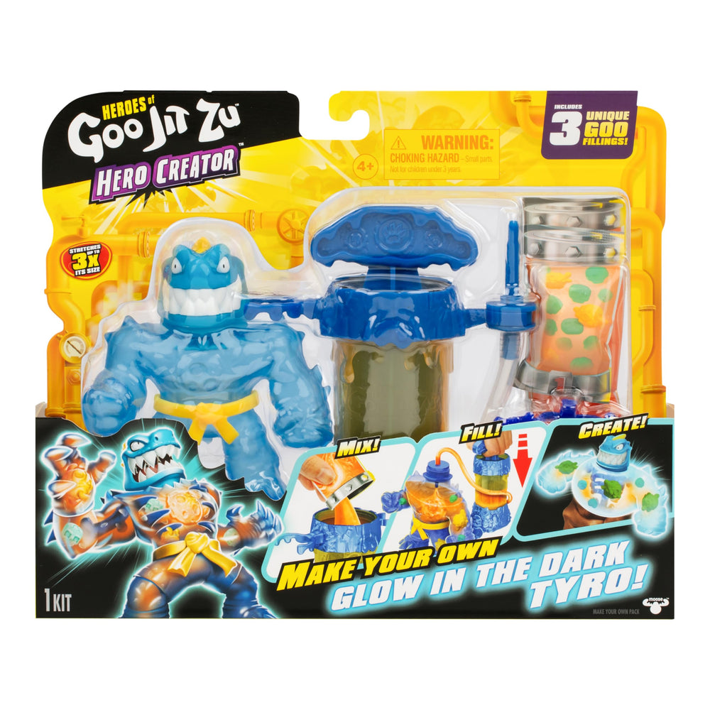 Heroes of Goo Jit Zu Tyro with body parts fill for playful mix