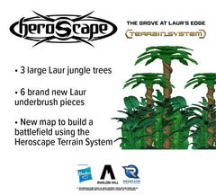 Heroscape Grove Laur's Edge hex-tiles lock securely for stable layouts.
