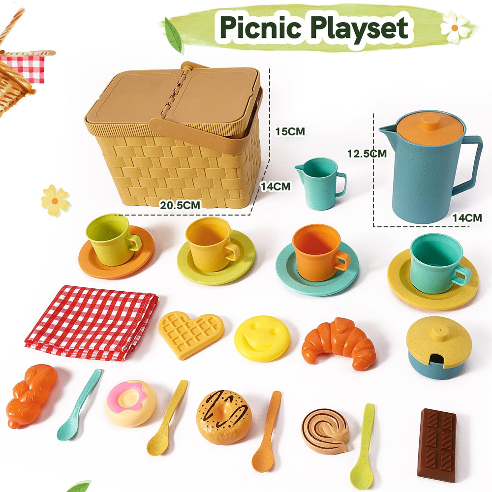HERSITY dessert play food pieces for realistic, colorful pretend feasts.