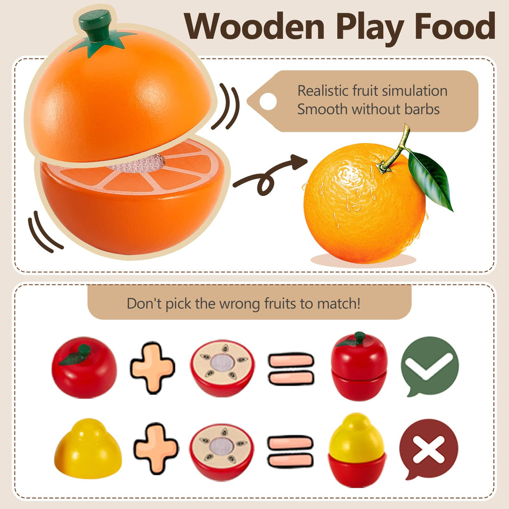 HERSITY wooden fruit strawberry image showing bright colors and early learning cues.