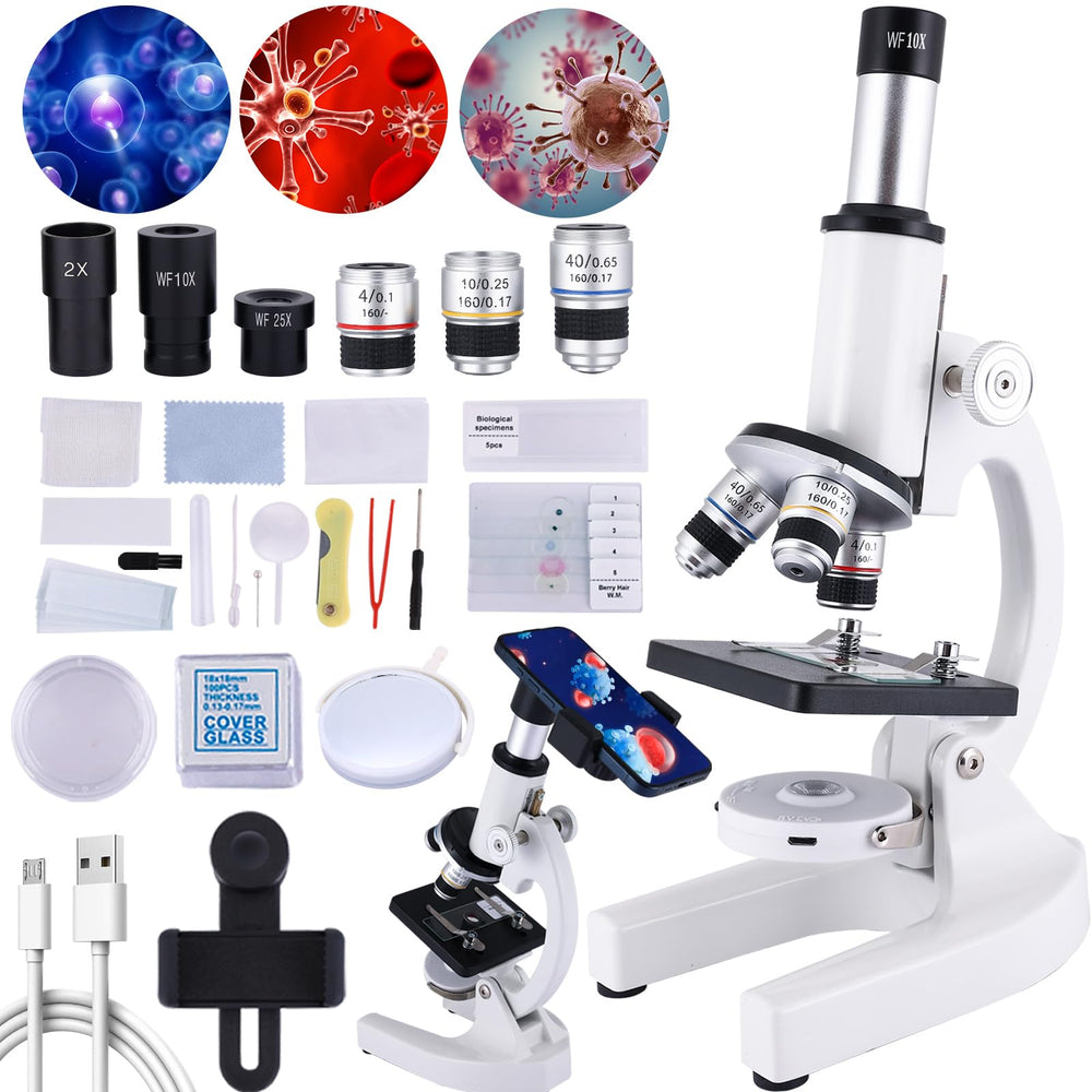 Herwicm Microscope helps kids explore science with a hands-on education setup.